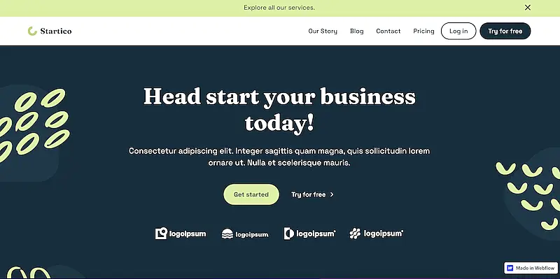 Startico template