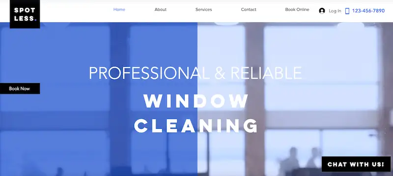 Business website template - cleaning company Cleaning company template