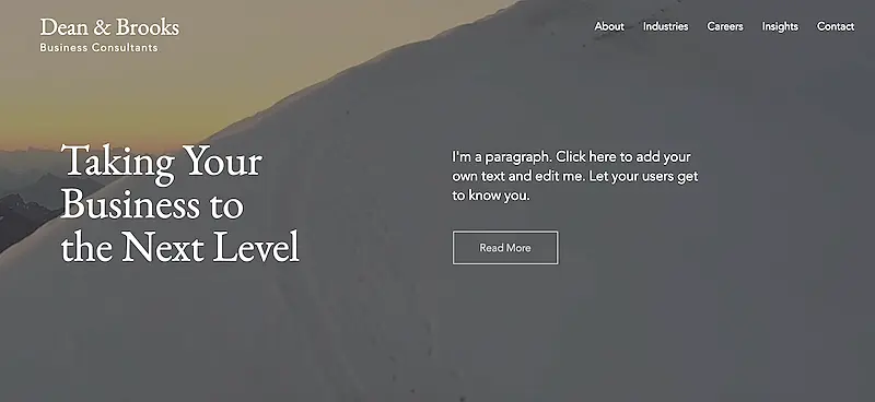 Business Consulting template
