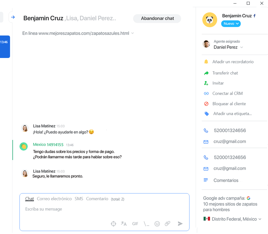 Etiquetas en JivoChat