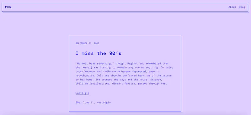 Pixi home page