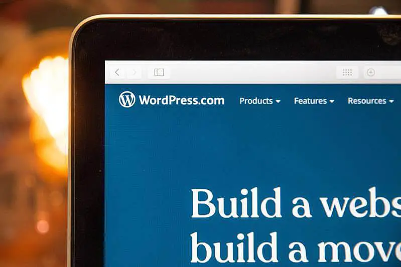 The image shows a WordPress page