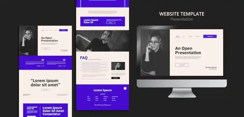 How to make a website Clean template  Website template example