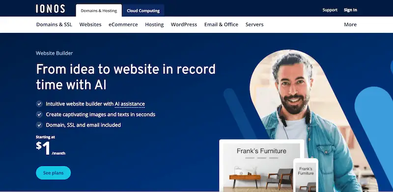 How to make a website Ionos Ionos website
