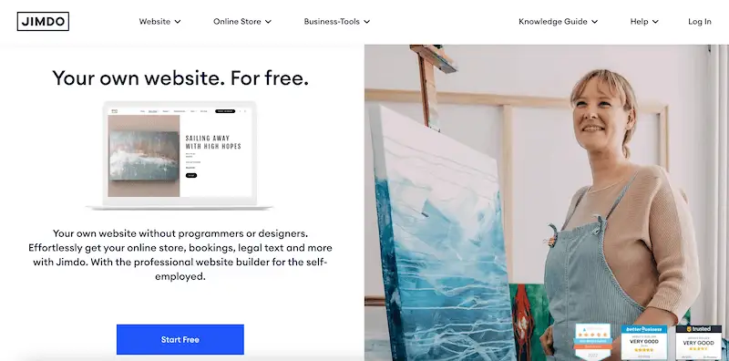 How to make a website - Jimdo Jimdo website