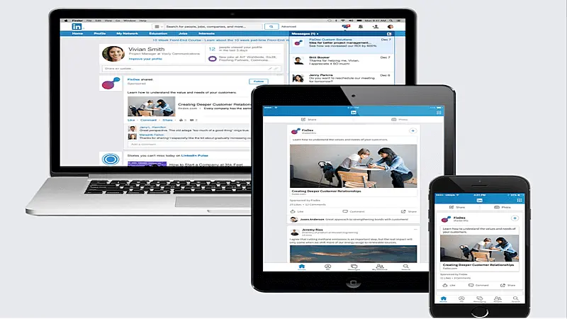 Sponsored content example from linkedIn