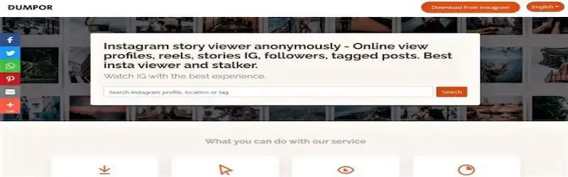 Dumpor's website