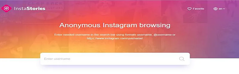 InstaStories website 