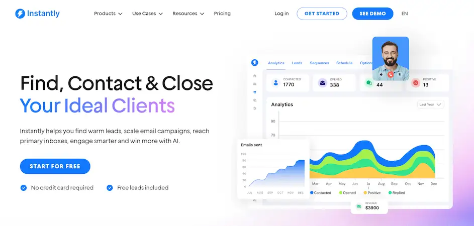 Instantly's page