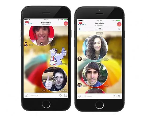 videomensajes de telegram