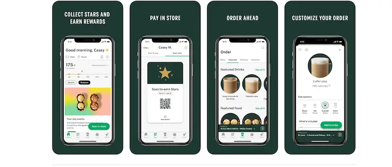 AI Marketing - Starbucks The image shows Starbucks app