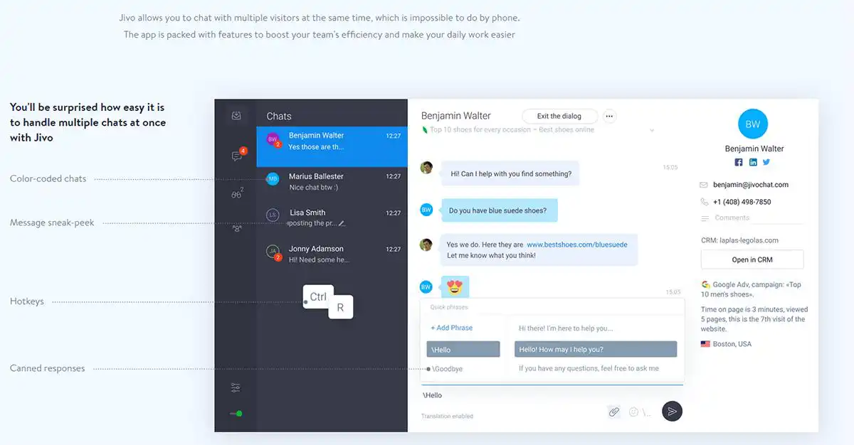 JivoChat Chat Windows