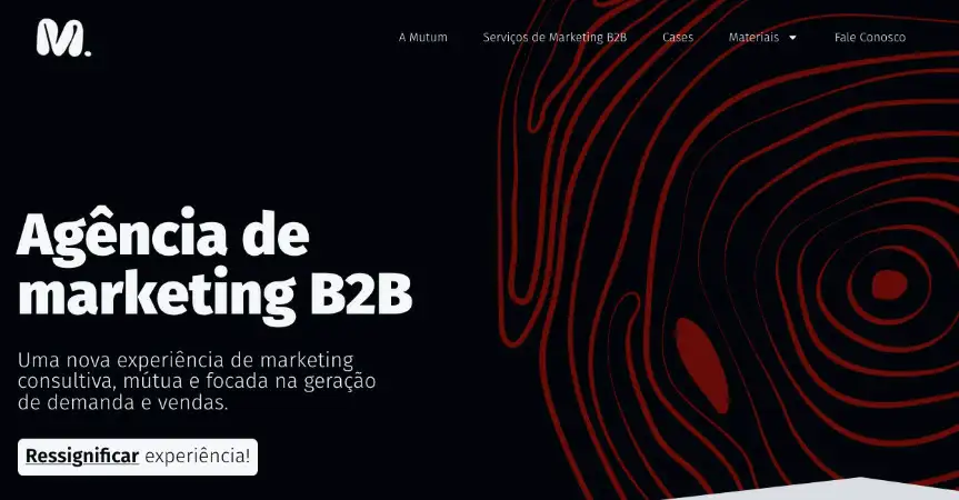 Agência de Branding captura de tela da Mutum
