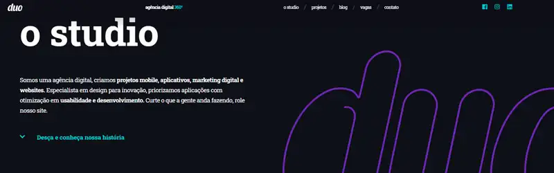 Banner da Duo Studio