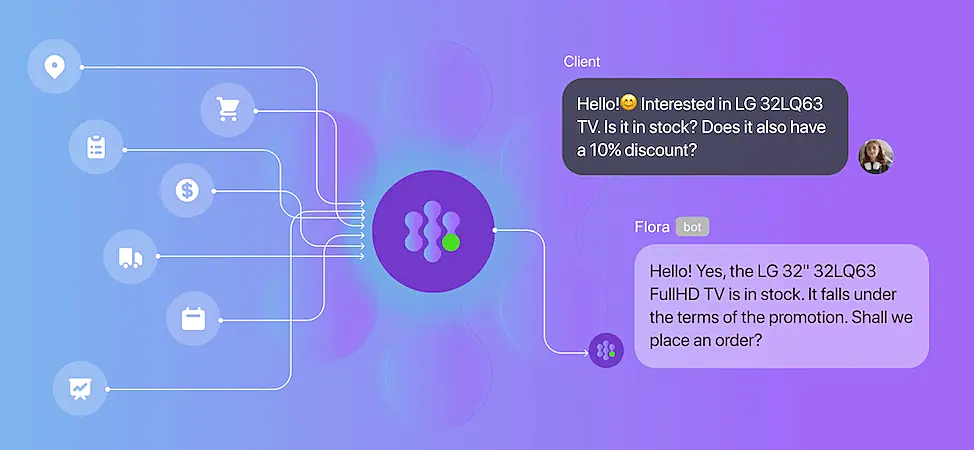 AI agent conversation example