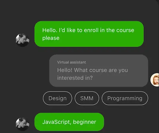 JivoChat chat interaction