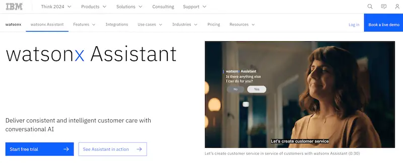 AI tools for message automation - IBM IBM website