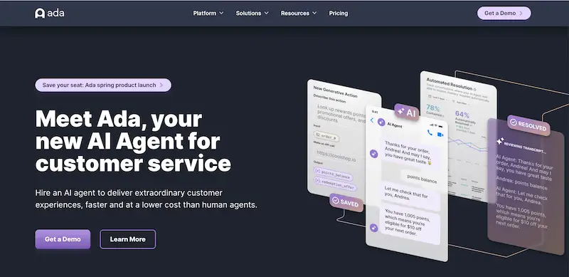 Ada home page