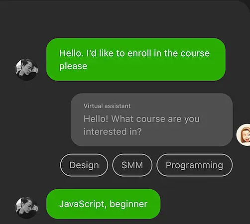 AI chatbot interaction