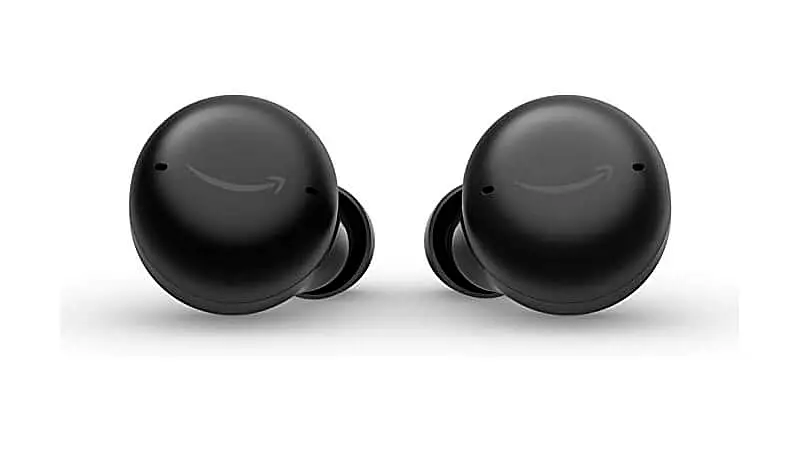 imagem que mostra um par do Amazon Echo Buds de 2ª geração