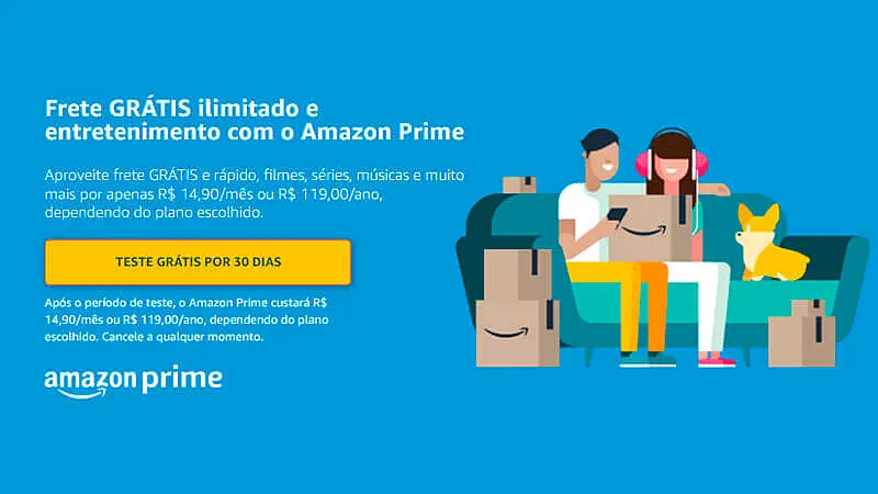 imagem com o desenho de uma familia sentada em um sofá e um texto descrevendo os valores do serviço