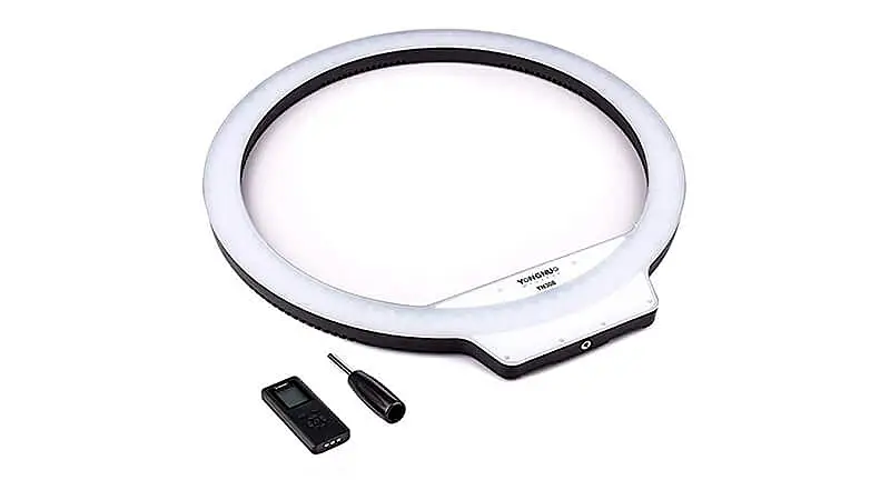 imagem que mostra um anel de luz Yongnuo