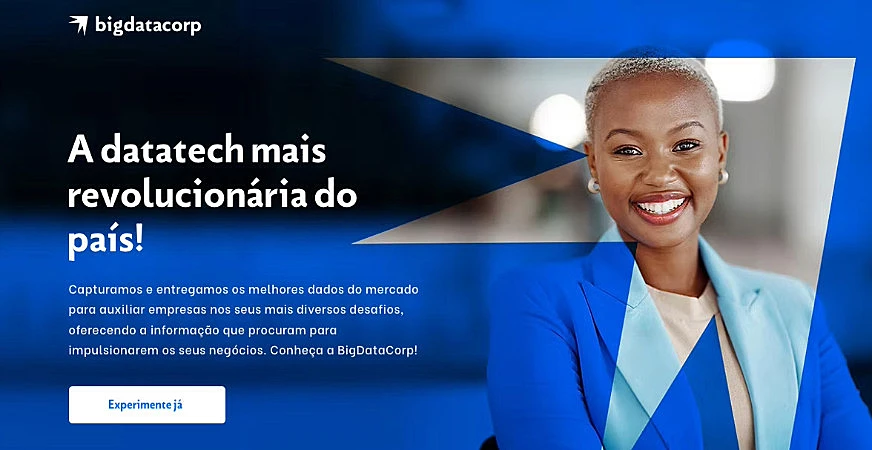 captura de tela do site bigdatacorp