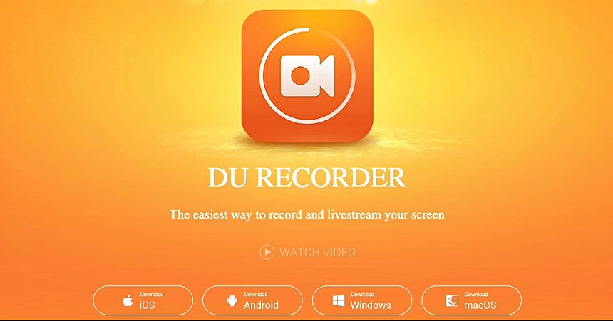 captura de tela do DU Recorder