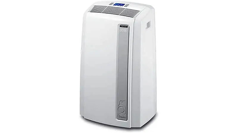 imagem de um ar condicionado portátil DeLonghi na cor branca