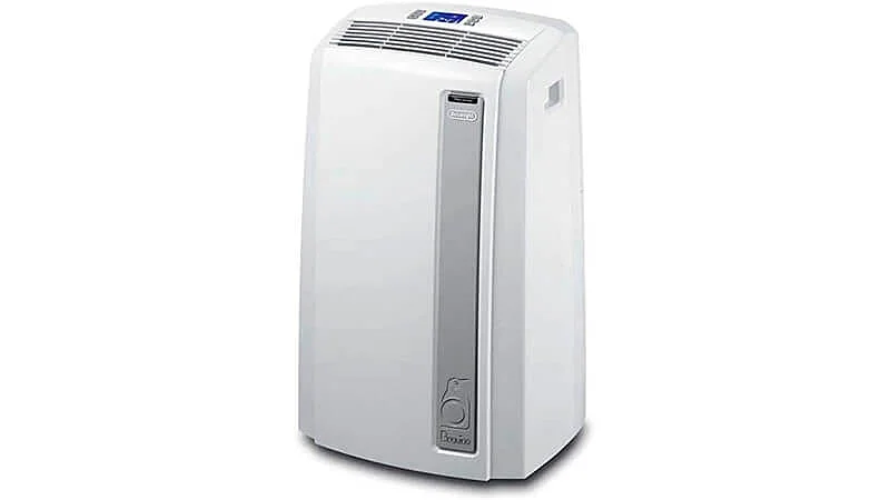 imagem de um ar condicionado portátil DeLonghi na cor branca