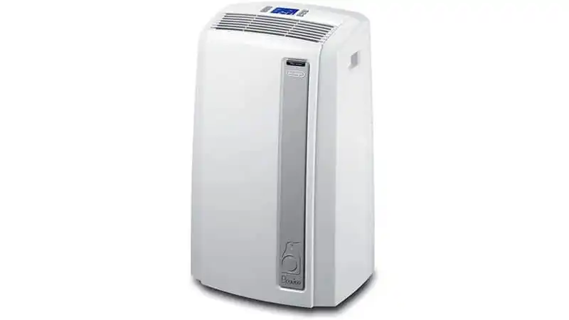 imagem de um ar condicionado portátil DeLonghi na cor branca