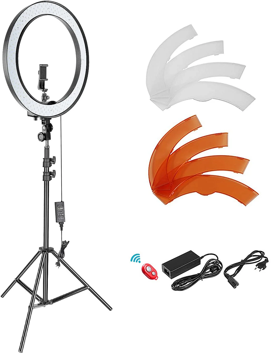 Neewer - Kit Standard de iluminación de luces LED SMD regulables de 18 pulgadas