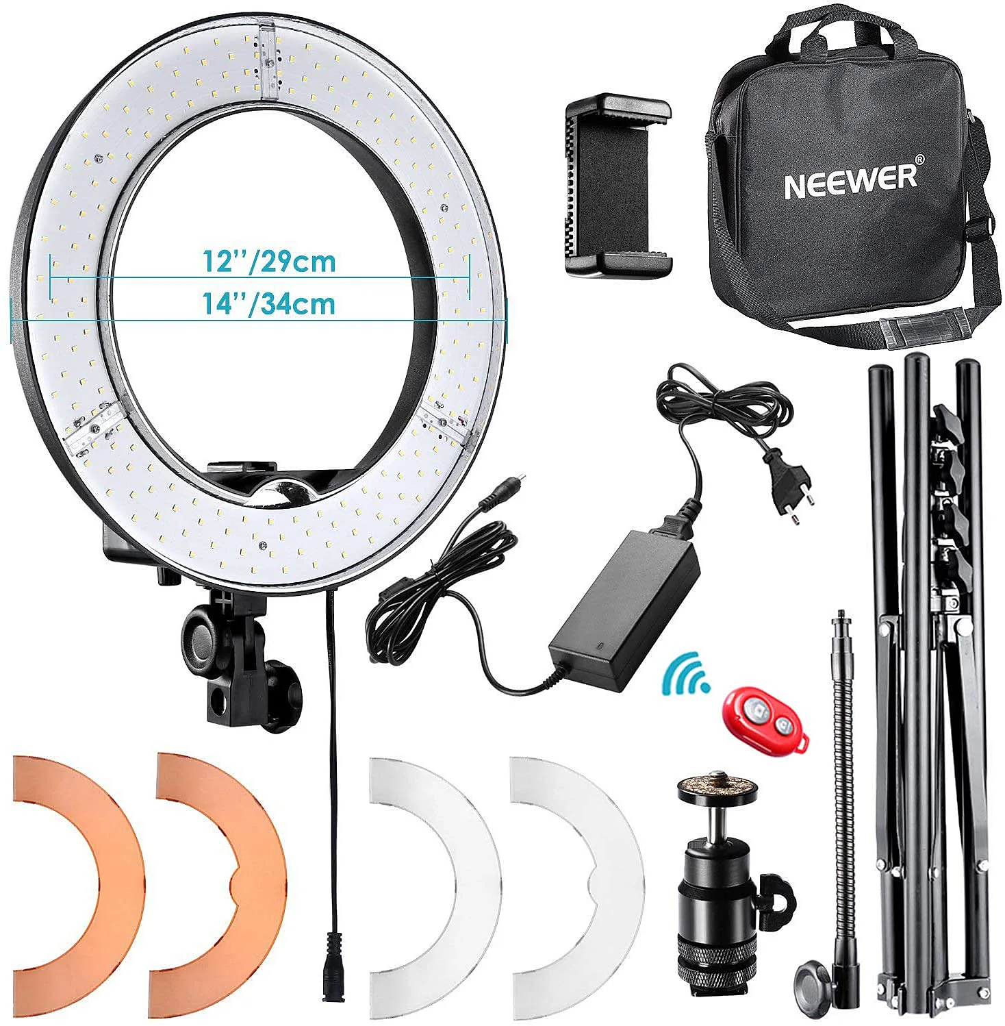 Neewer – Aro de luz LED de 14 pulgadas