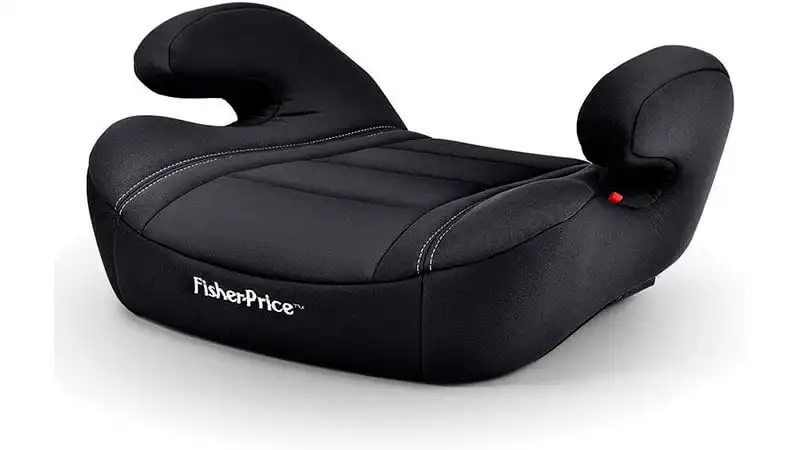 imagem de um assento de elevação da Fisher Price na cor preta