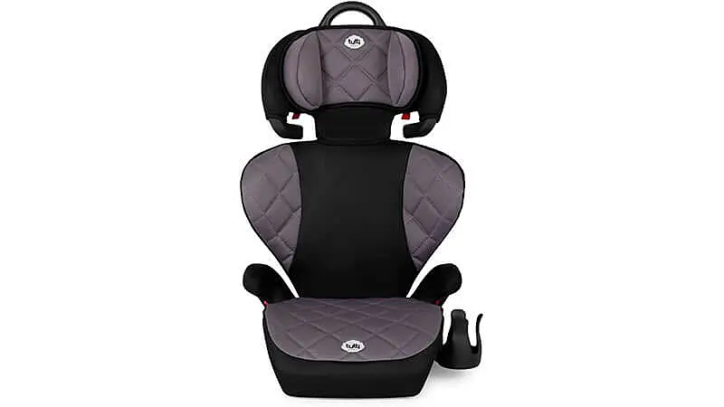 imagem de uma cadeira com encosto da Tutti Baby na cor preta e cinza
