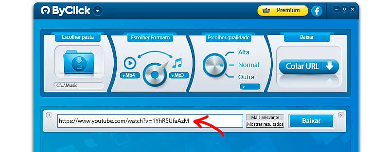 Captura da tela do ByClick