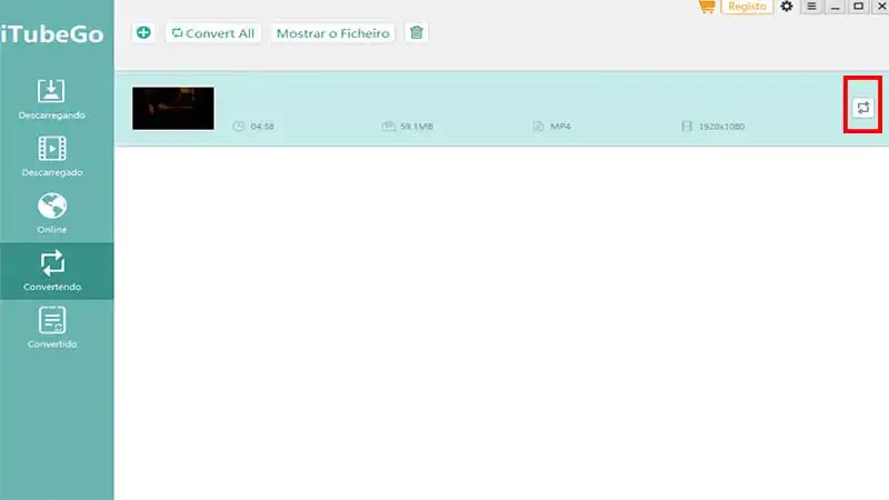 Captura de tela do iTubeGo