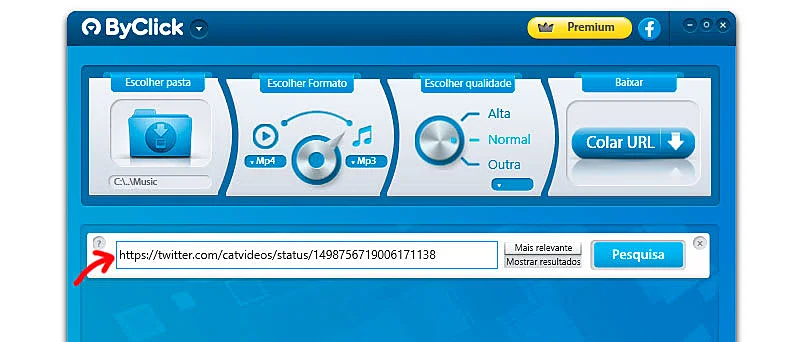 Captura de tela do ByClick