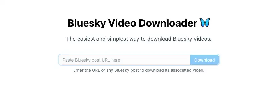 Baixar vídeo Bluesky Captura de tela do BSkyDownloader