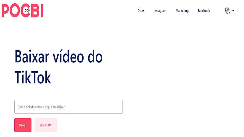 Captura de tela do Pocbi