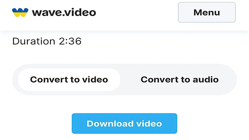 Captura de tela do wave.video
