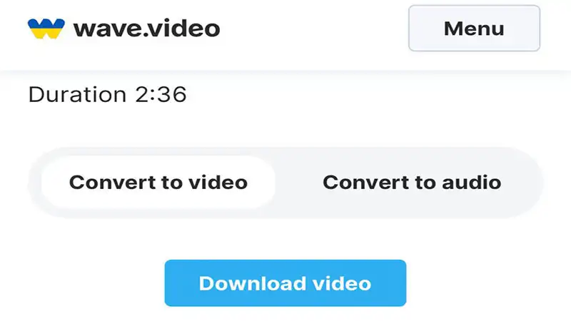 Captura de tela do wave.video