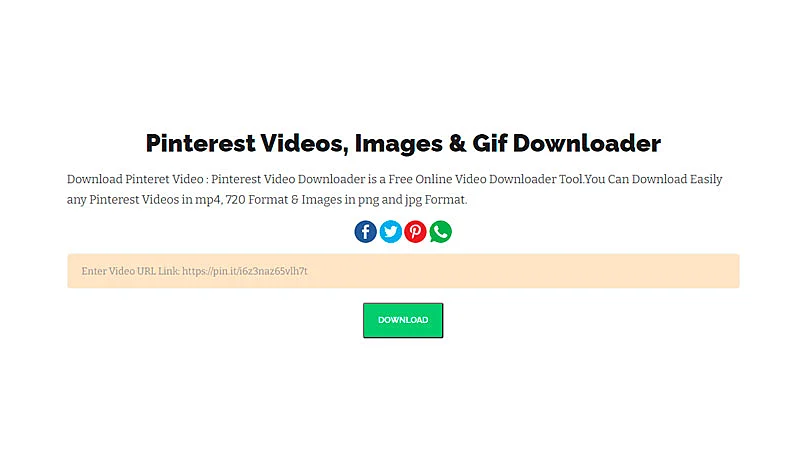 Como baixar vídeo do Pinterest com o Experts Tool