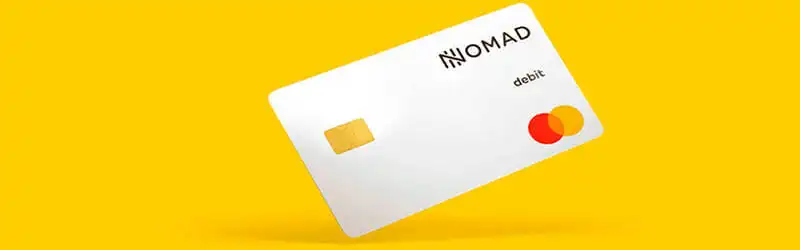 Banco digital imagem de um cartão da Nomad