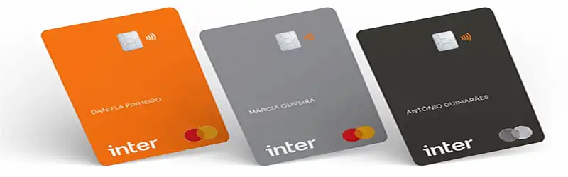 Banco digital Foto de dois celulares com o aplicativo do Banco Inter na tela