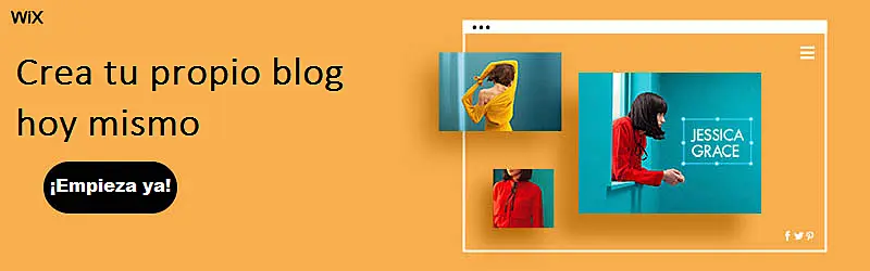 Banner para crear blog con Wix