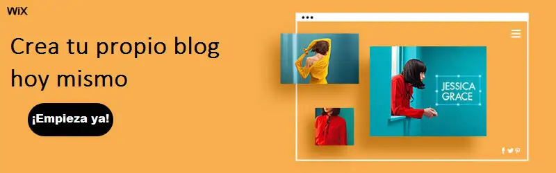 Banner para crear blog con Wix