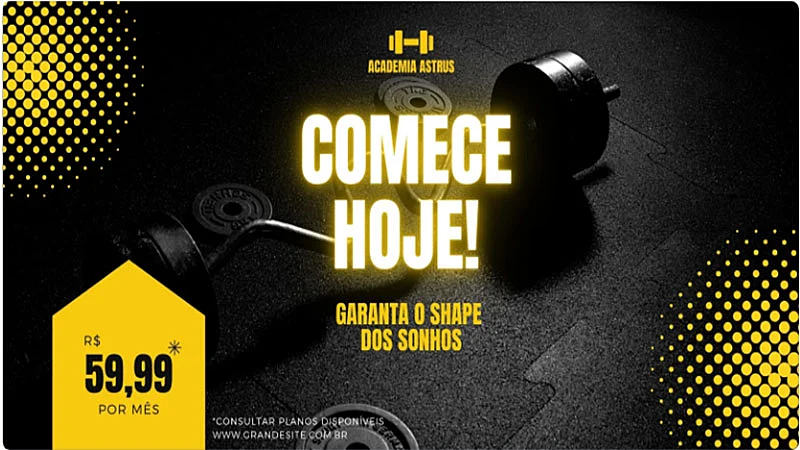 Ideia de banner para anúncio