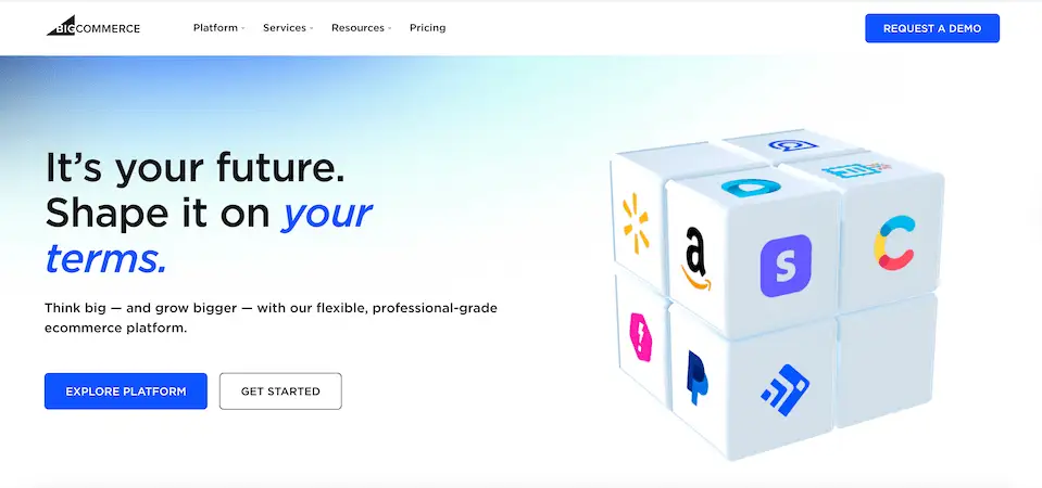 Ecommerce platform - BigCommerce BigCommerce home page