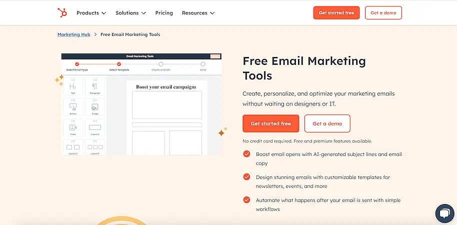 HubSpot website